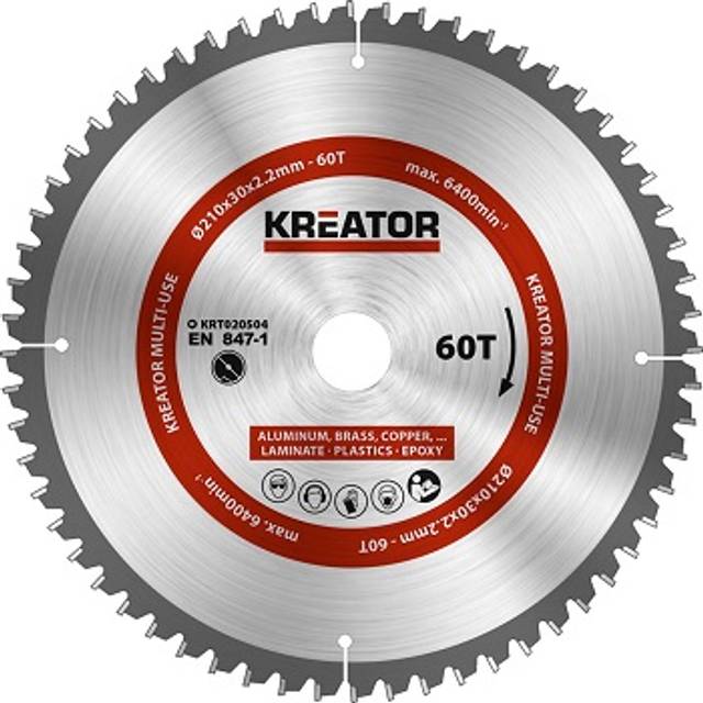 Billede af Kreator Rundsavsklinge 210 mm ALU