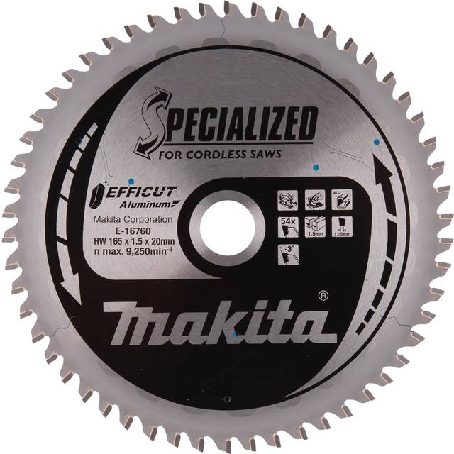 Billede af Makita E-16760 Aluminium Rundsavsklinge 165 x 20 x 54 z