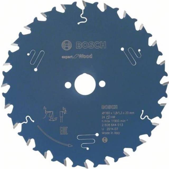 Billede af Bosch Rundsavsklinge 160x20x1.8mm 24t Exp Wood 2608644013