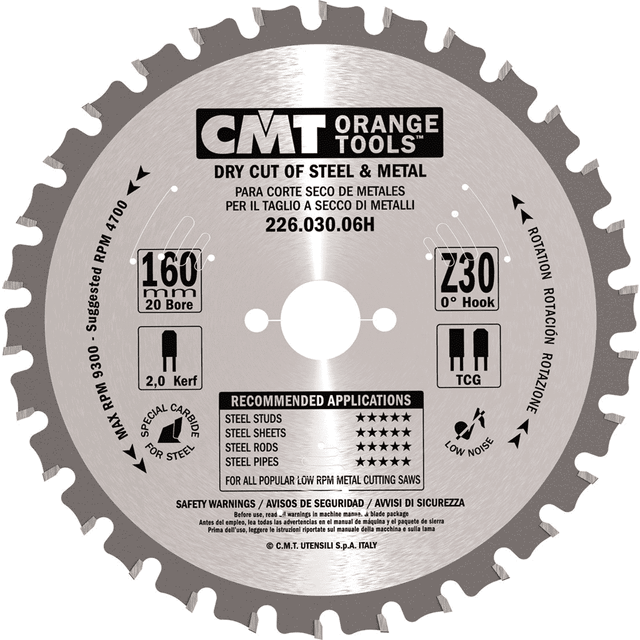 Billede af Cmt Rundsavsklinge 136x1,5x20 Z30 Dry