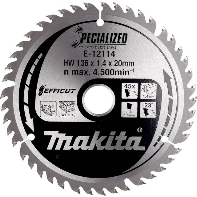 Billede af Makita Rundsavsklinge E-12114 136 x 1.4 x 20 mm 45Z